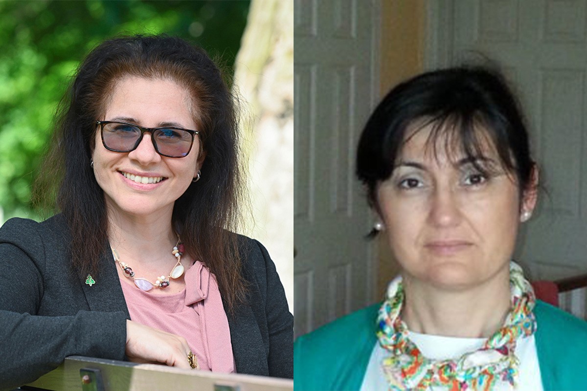 Dr. Adrina C. Bardekjian (left) and Dr. Danijela Puric-Mladenovic (right). Authors of Growing Green Cities: A Practical Guide to Urban Forestry in Canada.